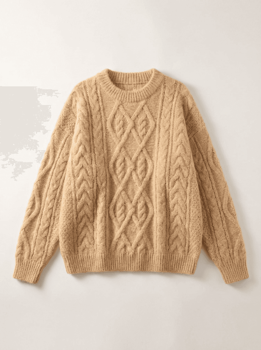 카멜 다이아몬드 니트